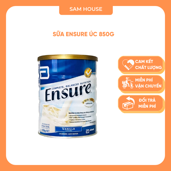 Sữa Ensure Úc 850g, Ensure Đức 400g giúp tăng cường hệ miễn dịch toàn diện cho cơ thể - Sam House