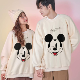 Áo sweater nam nữ chuột Mickey vải nỉ Cotton thu đông co dãn, dày dặn mềm mịn form rộng phong cách Unisex - Local Brand