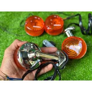 Đèn Xi nhan Cub 81 - 86 hàng Thái, chất liệu Atimon. Hàng gia công, dành cho mọi dòng xe Cub 81 - 86 ( 1 bộ kèm cao su)