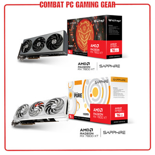 Card màn hình sapphire pure + nitro amd radeon rx 7800 xt gaming oc 16gb gddr6