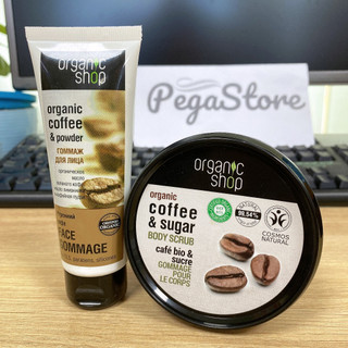 Tẩy tế bào chết tẩy da chết body ,mặt Organic Shop Coffee & Sugar Body Scrub 250ml /75ml