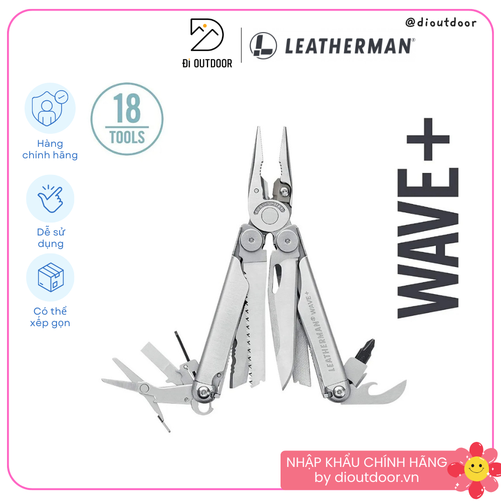 Kìm Đa Năng Leatherman Wave Plus- Multi-Tool (18 In 1)
