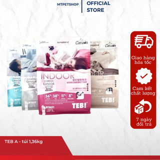 Hạt cao cấp thức ăn cho mèo TEB A - túi 1,36kg - thịt đông khô cho mèo