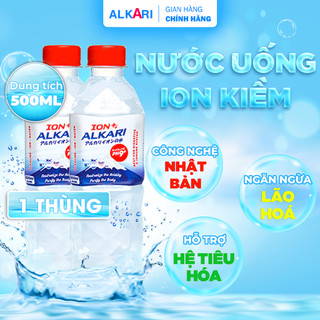   FREESHIP  Nước Ion Kiềm Nước Khoáng Kiềm Cao Cấp Đẹp Da PH9+ ALKARI - Dung tích 500ml   Thùng 24 Chai   
