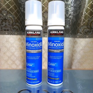 [ Date : Tốt nhất ] Minoxidil Kirkland  Dạng Bọt (Foam) Thoa ngoài Mọc tóc, mọc Râu, BILL CHÍNH HÃNG COSTCO Mỹ - 2 Chai