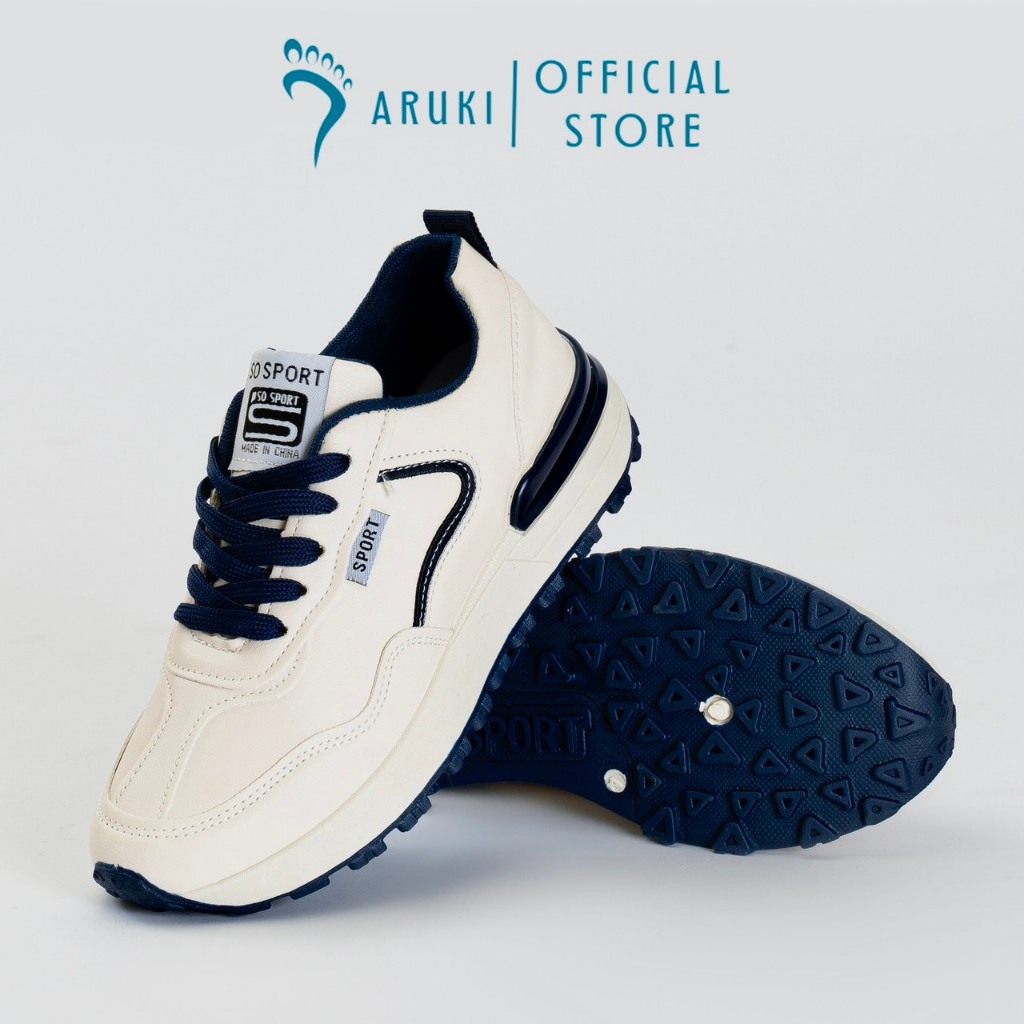 Giày Thể Thao Nữ ARUKI Nhẹ, Êm Chân Dáng Sneaker G88