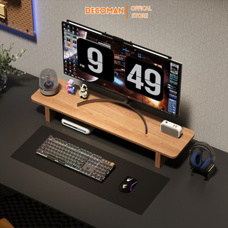 Kệ để màn hình máy tính decor góc làm việc thương hiệu DECOMAN - D48