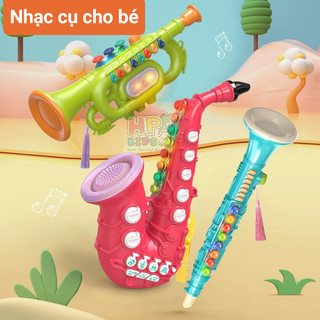 Đồ Chơi Thổi Kèn Saxophone, Kèn Clarinet Đồ Chơi âm nhạc cho bé yêu