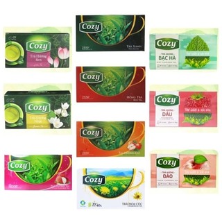 Trà Cozy Túi Lọc Hương Sen / Nhài / Đào / Dâu / Trà Xanh