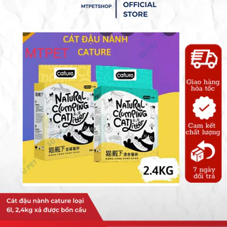 Cát đậu nành cature loại 6l, 2,4kg xả được bồn cầu