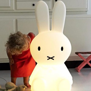  Đèn ngủ hình thỏ Miffy điều khiển từ xa 16 màu GinGin Decor sạc USB chất PVC dày siêu bền 