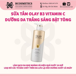Sữa tắm olay b3+ vitamin c trắng da 500ml