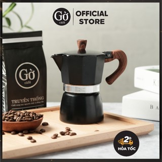 Ấm pha cà phê Moka Pot bằng nhôm, bình pha cà phê kiểu Ý