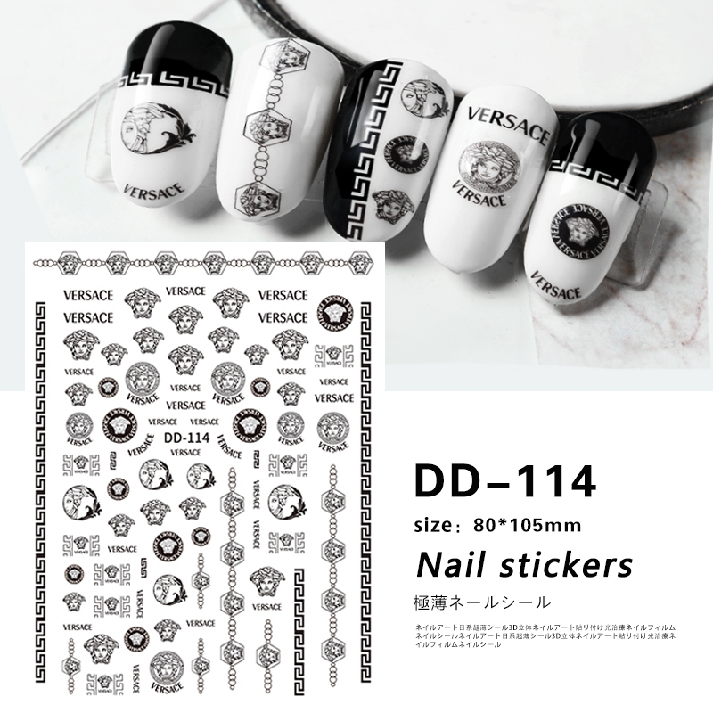 sticker dán móng thương hiệu mã mới dd114