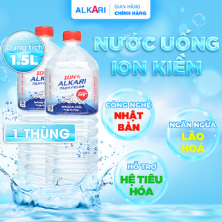 Nước ion kiềm nước khoáng kiềm cao cấp đẹp da ph9+ alkari - dung tích 1l5