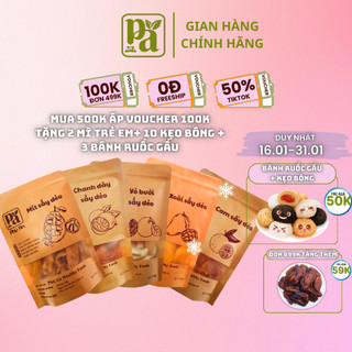 Thập cẩm sấy hoa quả sấy dẻo 500g - mứt trái cây ăn vặt mix, xoài sấy dừa non sấy vỏ bưởi sấy chanh dây sấy mít sấy