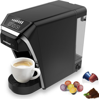 Máy pha cafe Espresso  2in1 Chulux QF-CM823 Công Suất 1400W, bơm áp suất Pha ar, 7 cấp độ pha
