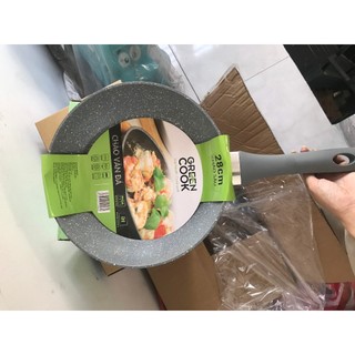 Chảo sâu, vân đá green cook 28cm - quà tặng nutifood