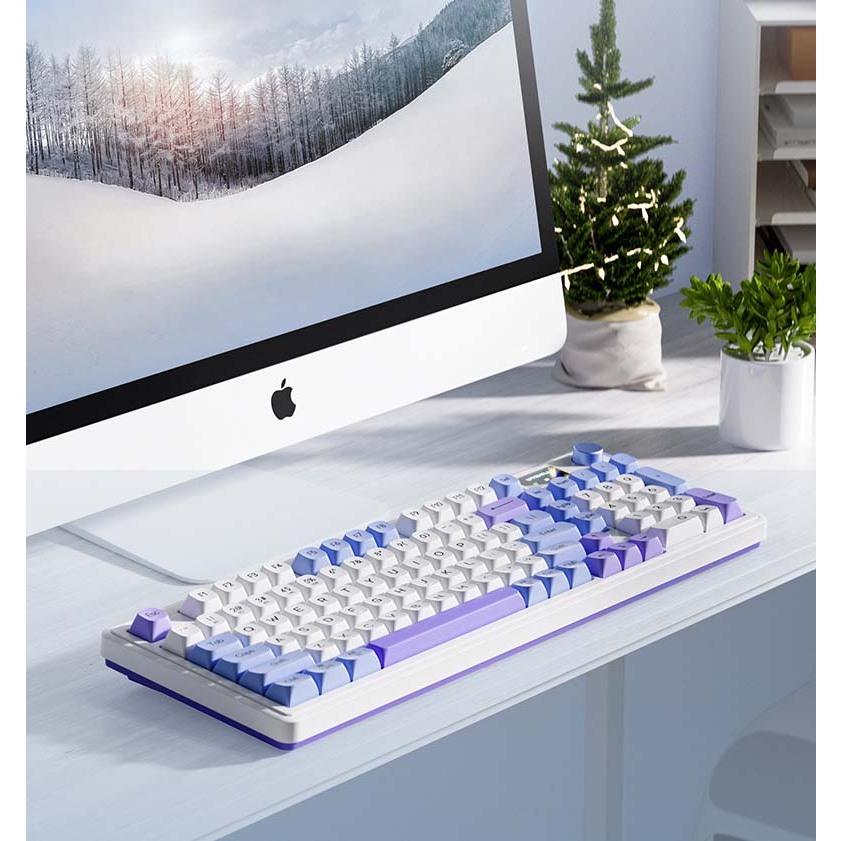 Bàn phím LANGTU L98 bàn phím bluetooth không dây/có dây silent pin sạc Led RGB hỗ trợ window/mac,ios...gaming văn phòng | BigBuy360 - bigbuy360.vn