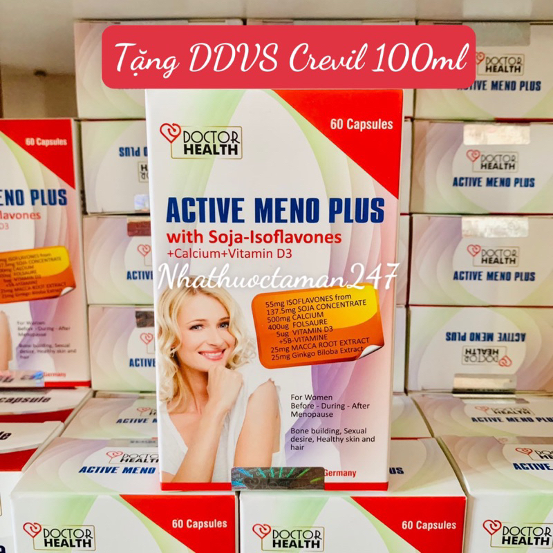 Viên uống ACTIVE MENO PLUS - Cân bằng nội tiết tố nữ - lọ 60 viên