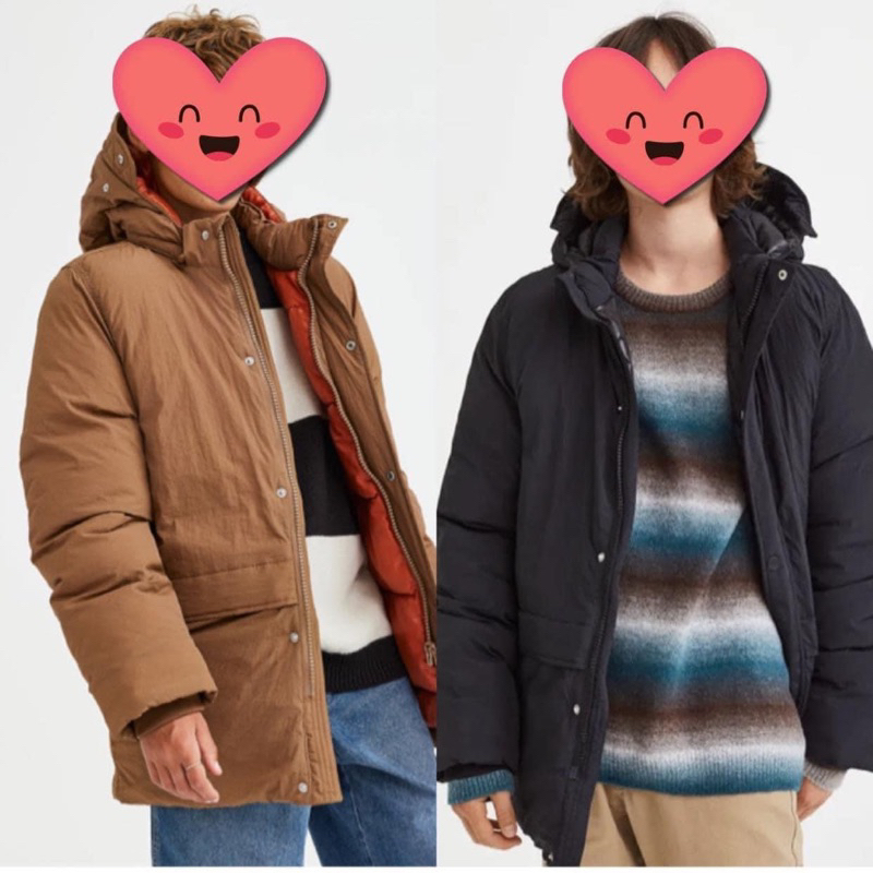 Áo Parka Phao Chần Bông Basic HaM(Mũ thiếu cúc)