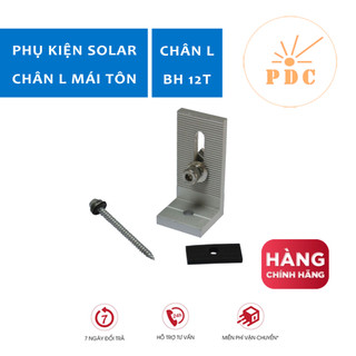 Chân L bắt mái tôn lắp năng lượng mặt trời