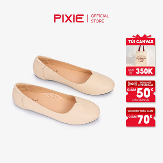 Giày Búp Bê Da Thật Đế Mềm Khoét Tim Pixie X831