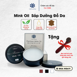 Mỡ chồn mink oil sáp dưỡng chuyên chăm sóc bảo dưỡng đồ da túi da, đánh bóng áo da và giày da