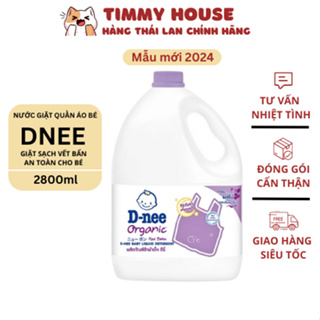 Nước Giặt Dnee Nội Địa Thái Giặt Xả Em Bé Chính Hãng Can 3000ml