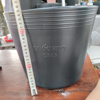 100 cái C11A Chậu nhựa đen