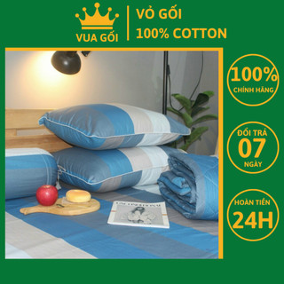 Vỏ Gối Áo Gối Bọc Gối Cao Cấp 100% Cotton Hàn Quốc Mềm Mịn Mát - 01 Cái