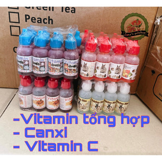 Vitamin cho hamster, thỏ, bọ ú, sóc. Canxi cho hamster