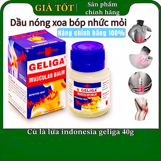 Cù là lửa Geliga indonesia 40g Hàng Nội Địa Chính Hãng Xoa Bóp Nhức Mỏi