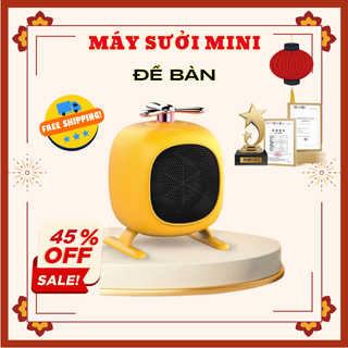 [SẴN HÀNG] Quạt sưởi để bàn, máy sưởi mini Helicopter tiết kiệm điện, công suất 500W ,bảo vệ quá nhiệt, an toànn