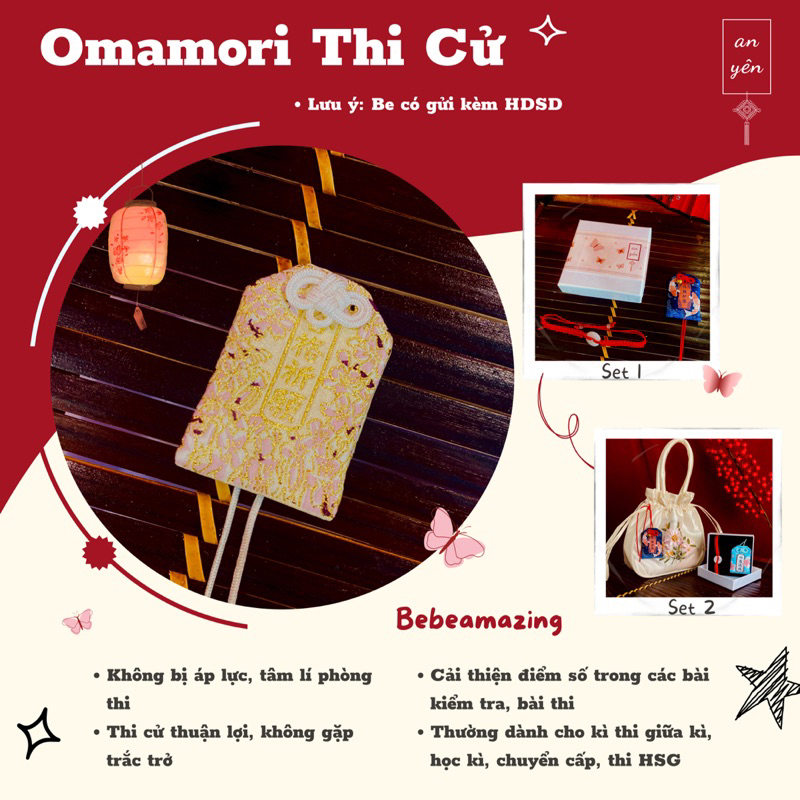 Túi cầu may Thi Cử Đỗ Đạt ( BST “diệu an” )