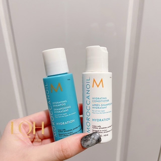 Cặp gội xả cấp ẩm cho tóc Moroccanoil Hydrating minisize 40ml