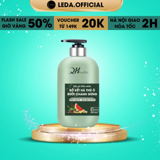 Dầu gội xả bồ kết bưởi QH Lactus Season Dầu gội hà thủ ô chanh gừng ngăn ngừa gàu, kiềm dầu, gãy rụng 500ml