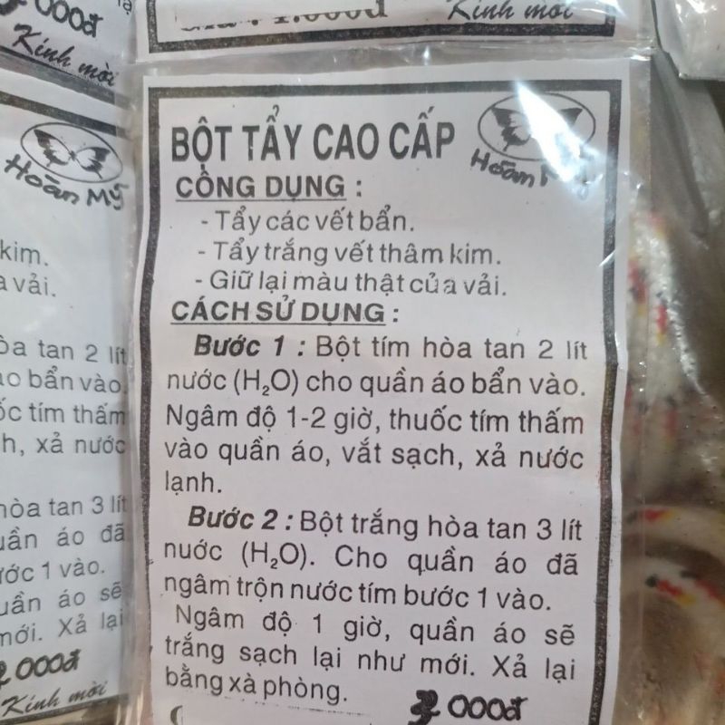 Combo 5/10 bịch Bột tẩy thâm kim cao cấp Hoàn Mỹ