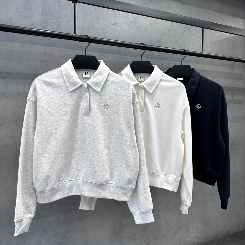 Áo nỉ dài tay dáng lửng cổ bẻ ET.TEE Long Sleeve Sweater đủ màu đủ size chất nỉ lót da cá mềm mịn A2091