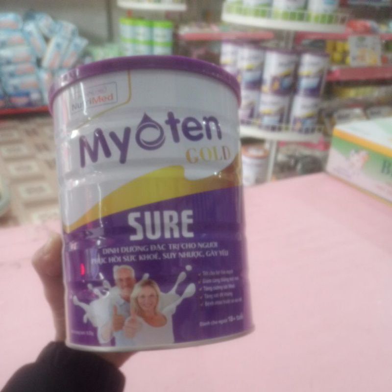 MYOTEN GOLD SURE 900G(2 lon tặng 1 lốc yến)