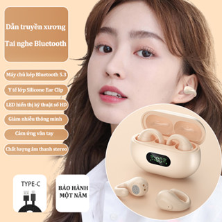 Jack Loại kẹp tai Tai nghe thể thao Bluetooth Dẫn truyền xương Màn hình hiển thị pin LED Chơi game Tai nghe Bluetooth