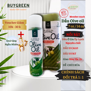 Dầu ô liu dạng xịt member mark,dùng ăn kiêng, giảm cân, 0 calo, dầu ô liu ép lạnh nguyên chất, extra virgin 7oz