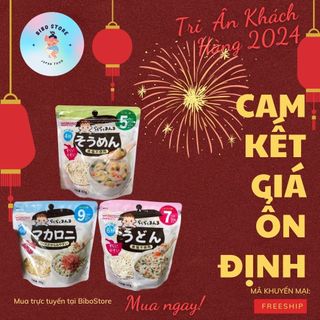 Mì somen/udon/nui cho bé mì ăn dặm wakodo 5m+ 7m+ 9m+