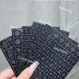 Sticker khuôn rỗng tạo hình các loại, Stick dặm omber