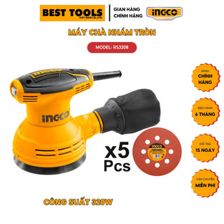 Máy chà nhám tròn 320w ingco rs3208