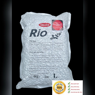 Thức ăn cá koi Rio - bao 4kg hạt cám
