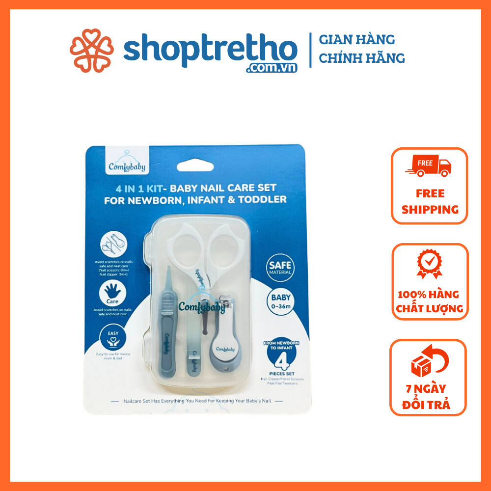 Bộ cắt dũa móng 4 trong 1 cho bé ComfyBaby BM1