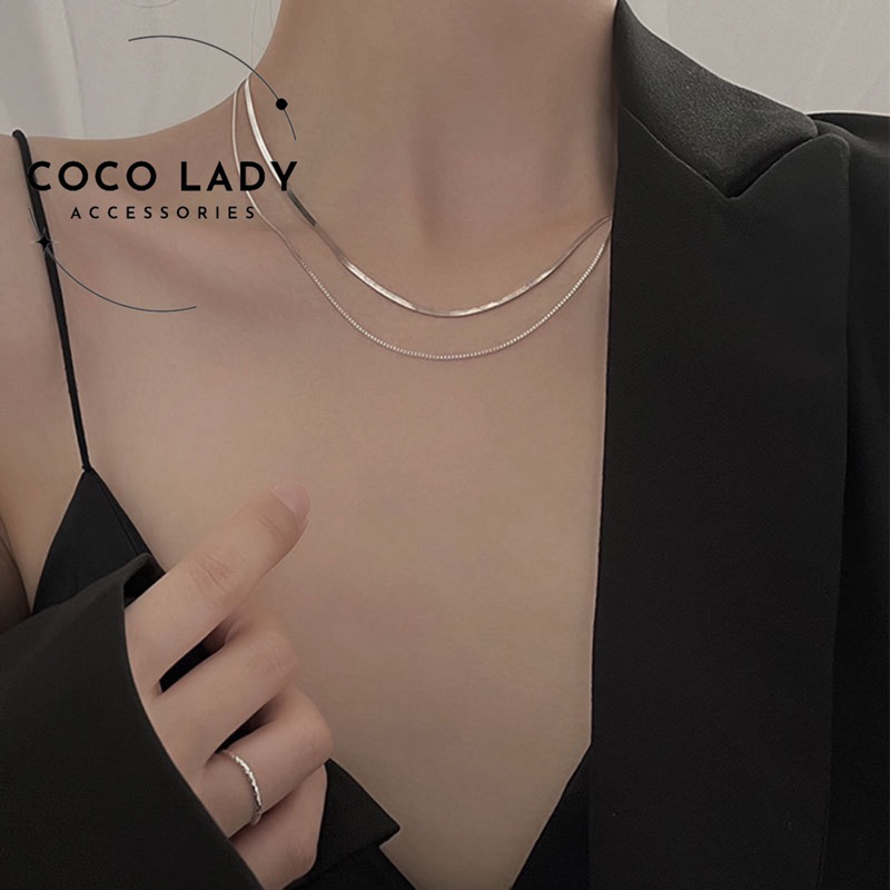 Dây chuyền Nữ Titan Titanium Fleur Necklace 2mm - N09 | Coco Lady Accessories |