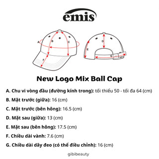 Nón EMIS New Logo Mix Ball Cap