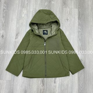 Áo phao zr trần trám xanh rêu túi ngực - 	ak548